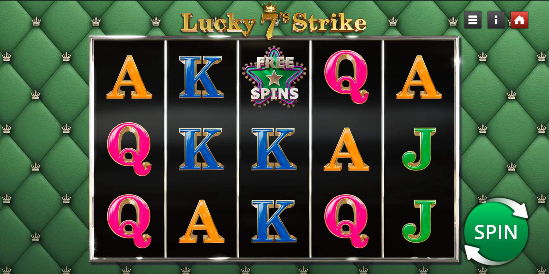 Lucky 7s Strike Game