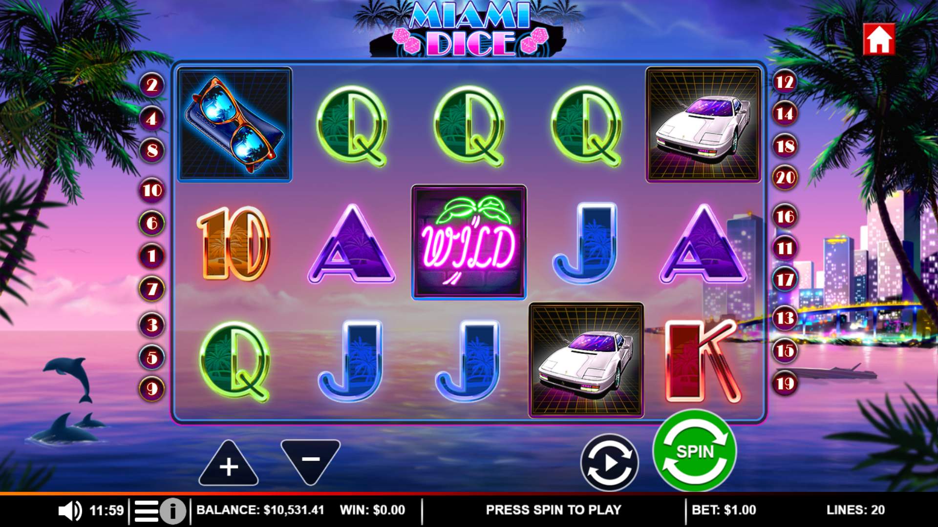 Miami Dice (Crucible) Game