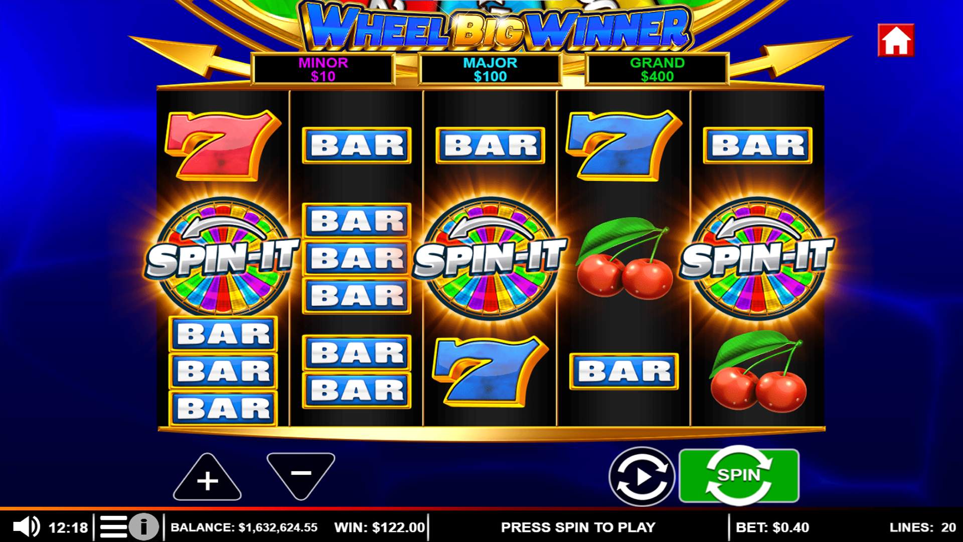 Wheel Big Winner (Crucible) Game
