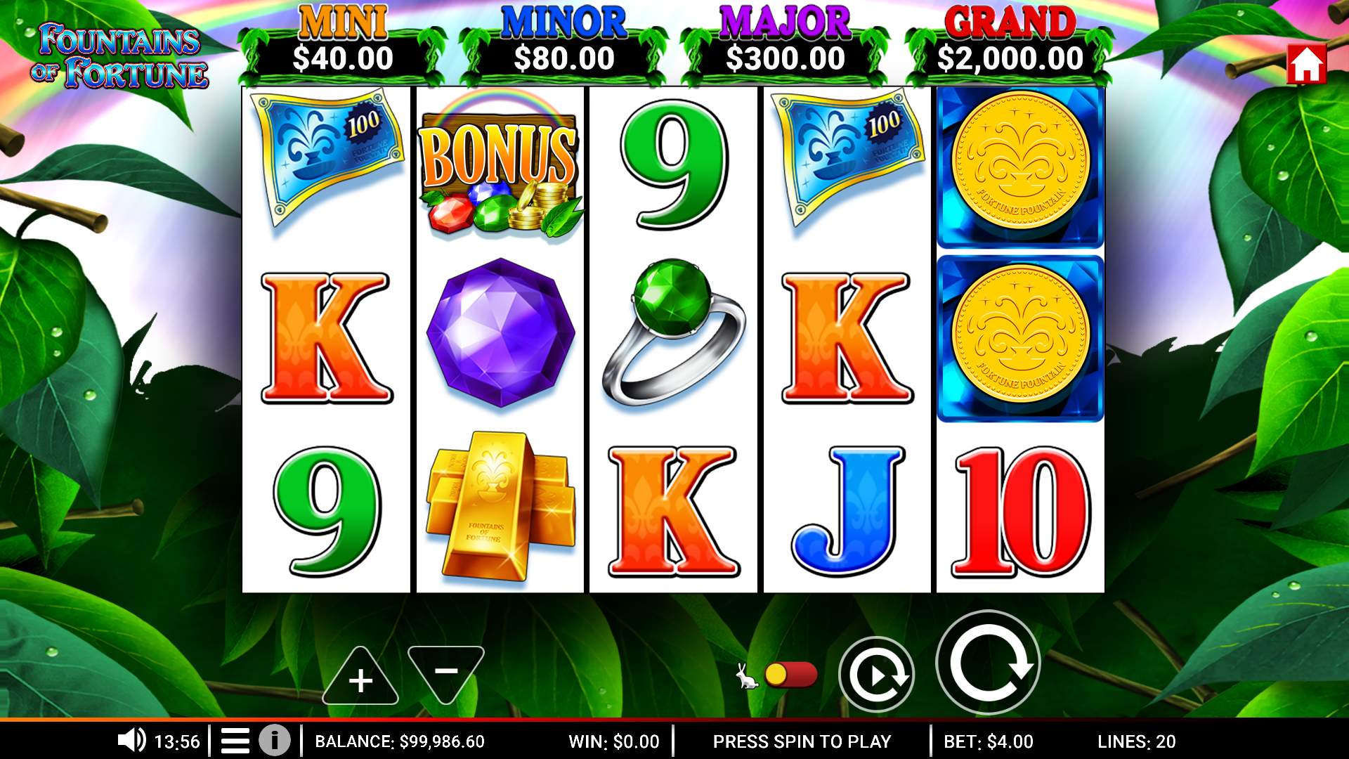 Fountains of Fortune Game