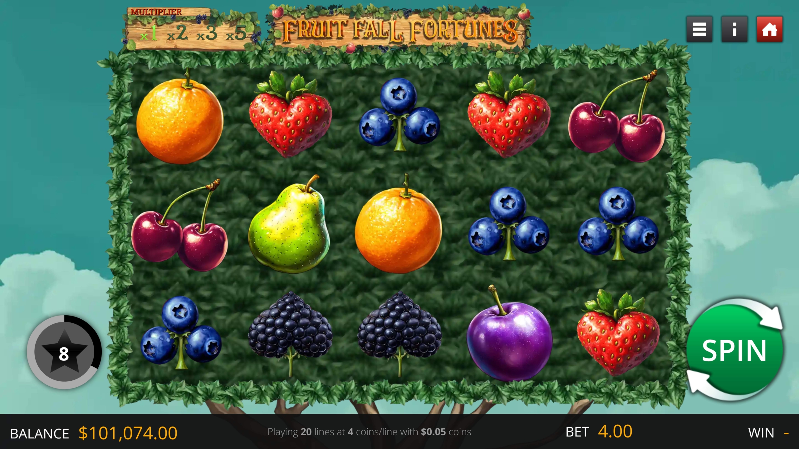 Fruit Fall Fortunes Game
