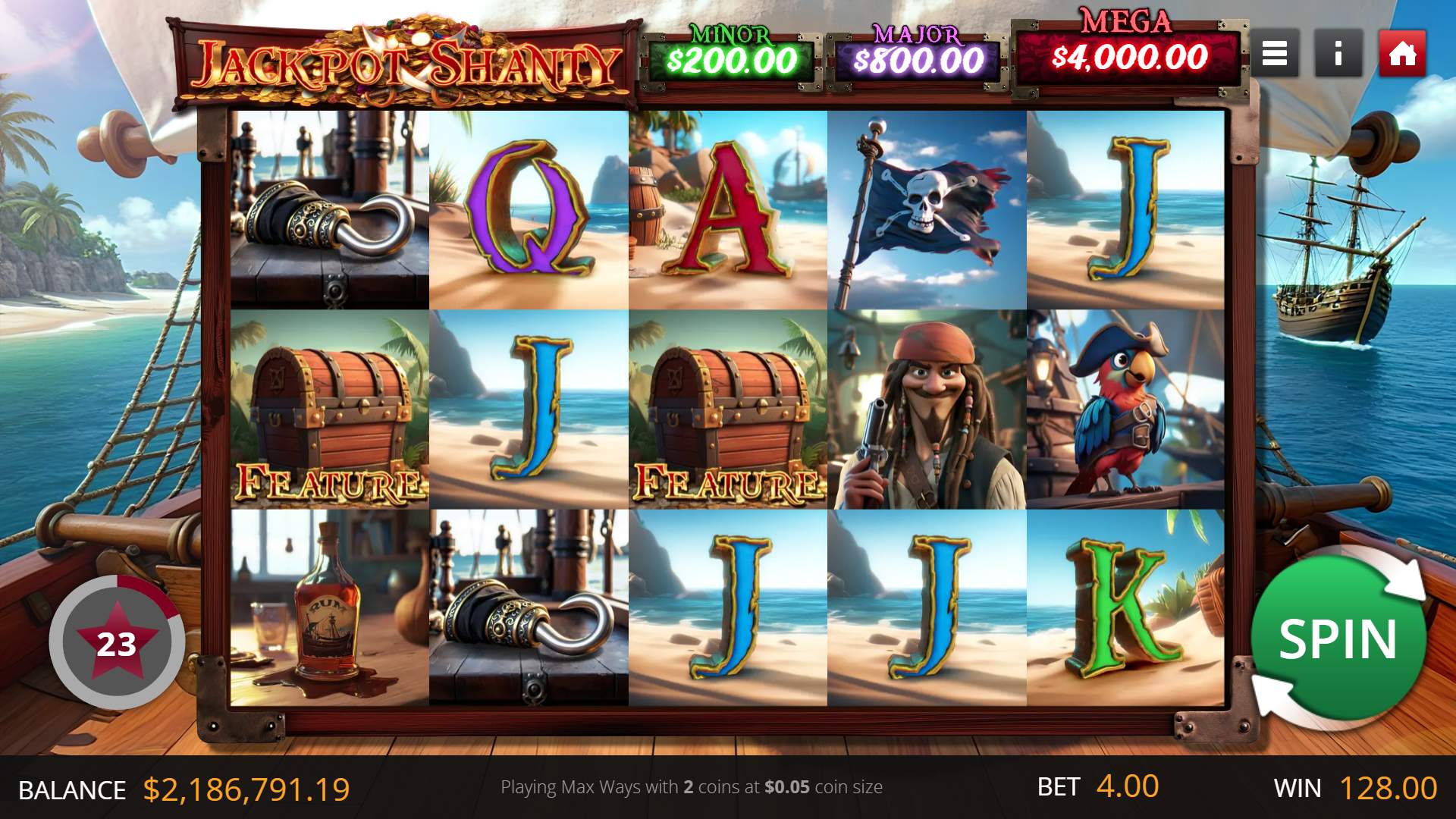 Jackpot Shanty game
