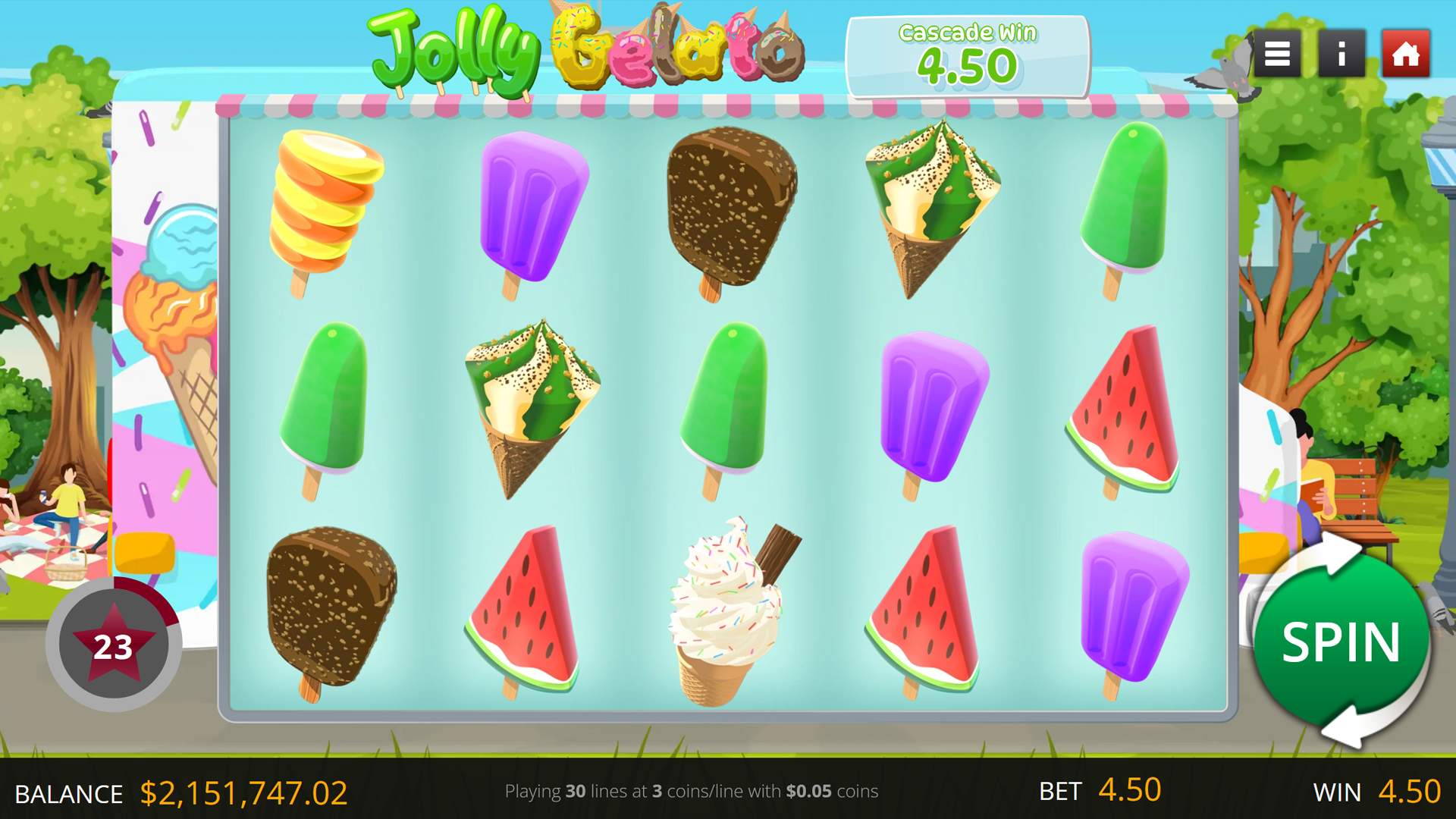 Jolly Gelato game
