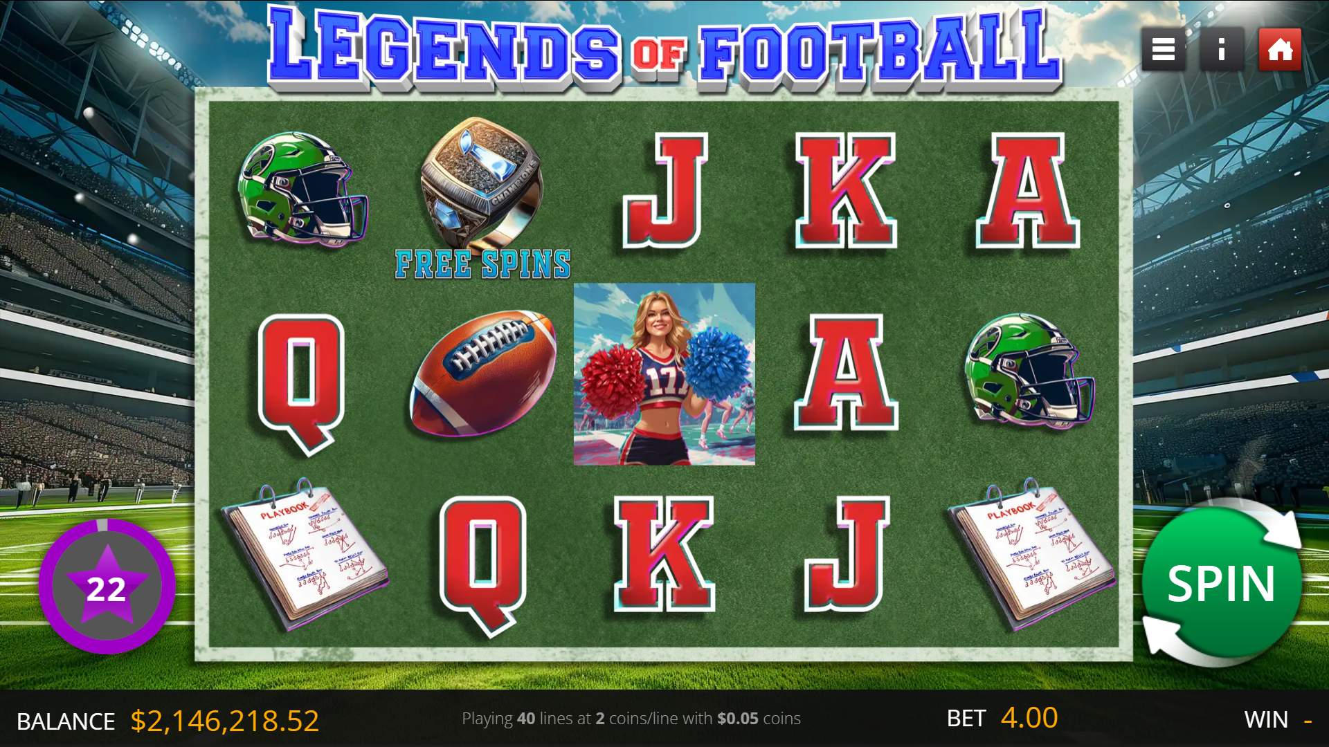 Legends of Football game