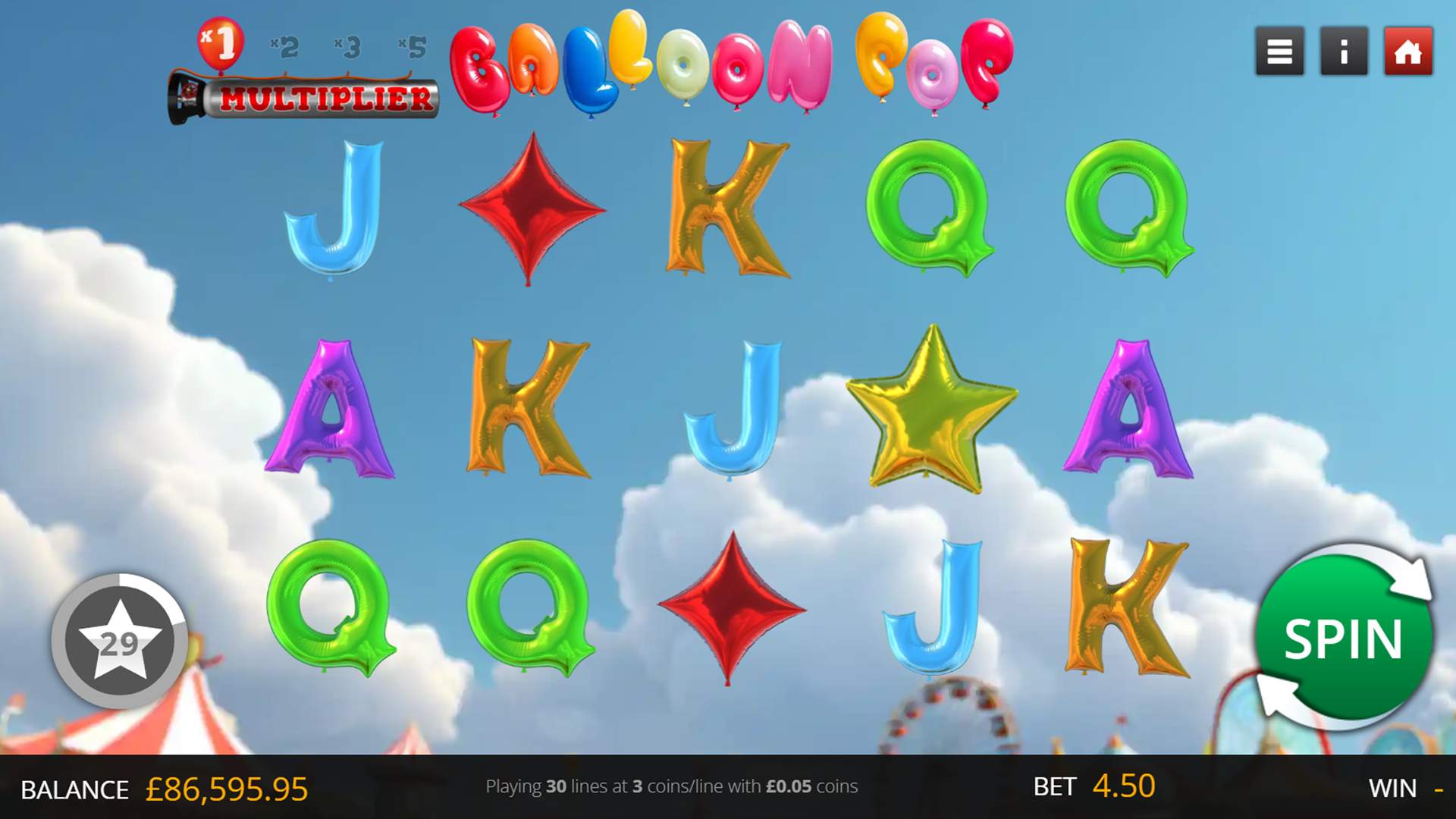 Balloon Pop game