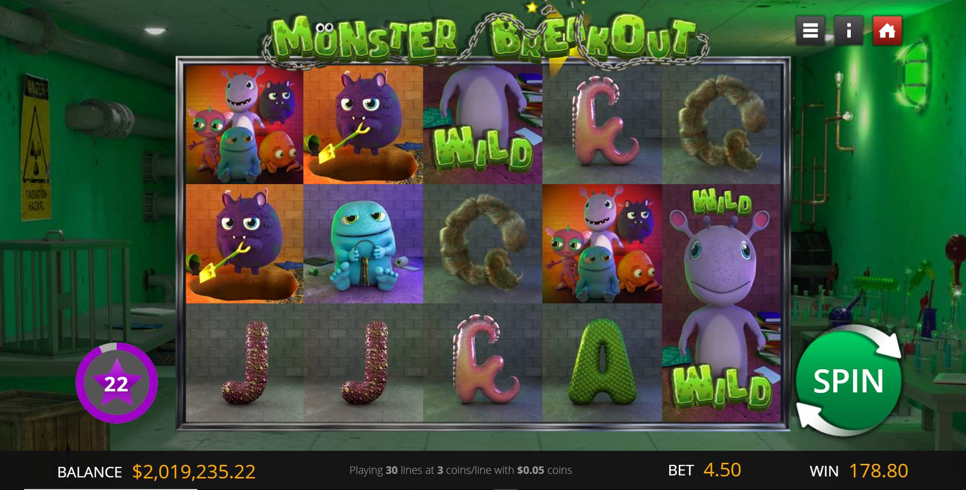 Monster Breakout game