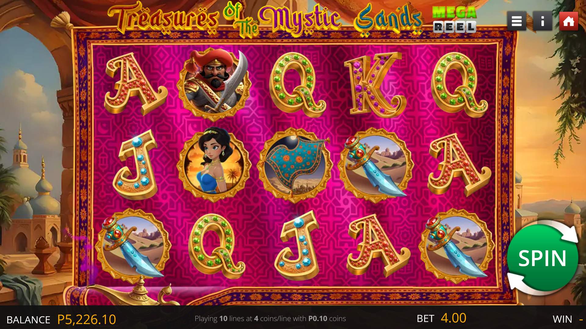 Treasures Of The Mystic Sands game