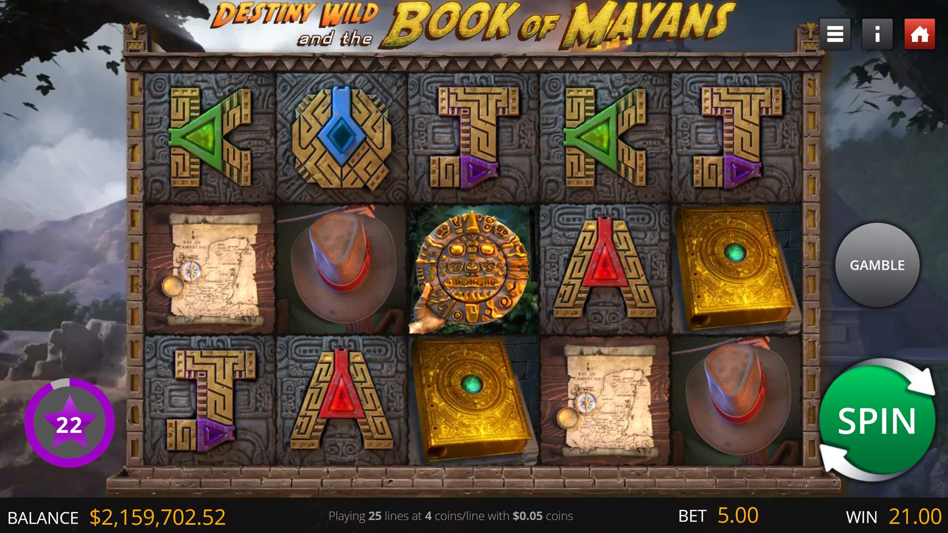 Book Of Mayans game
