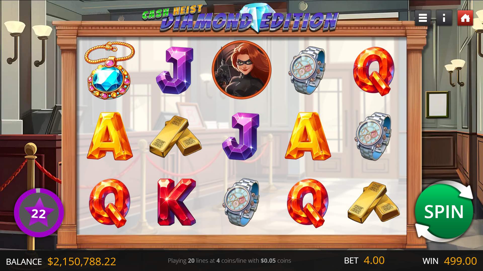 Cash Heist Diamond Edition game