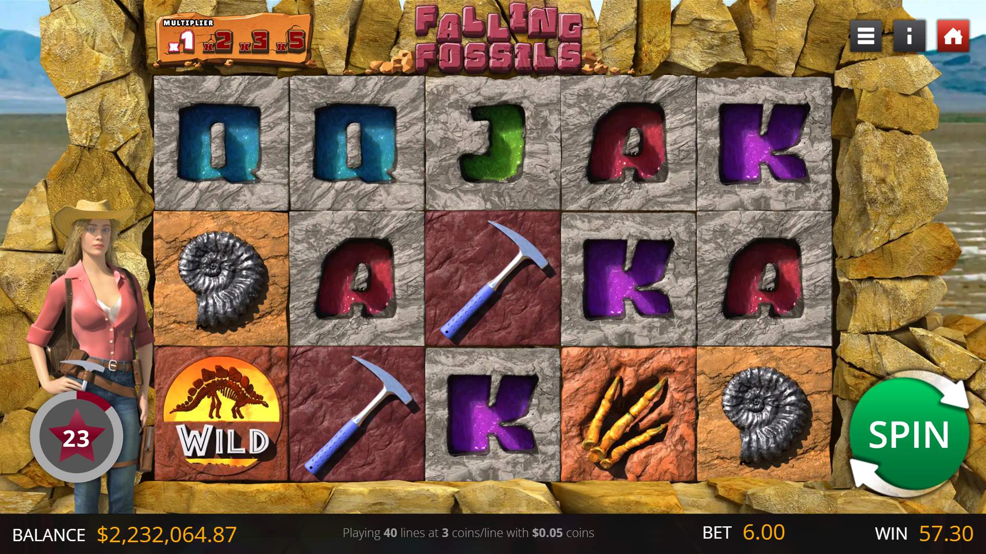 Falling Fossils game