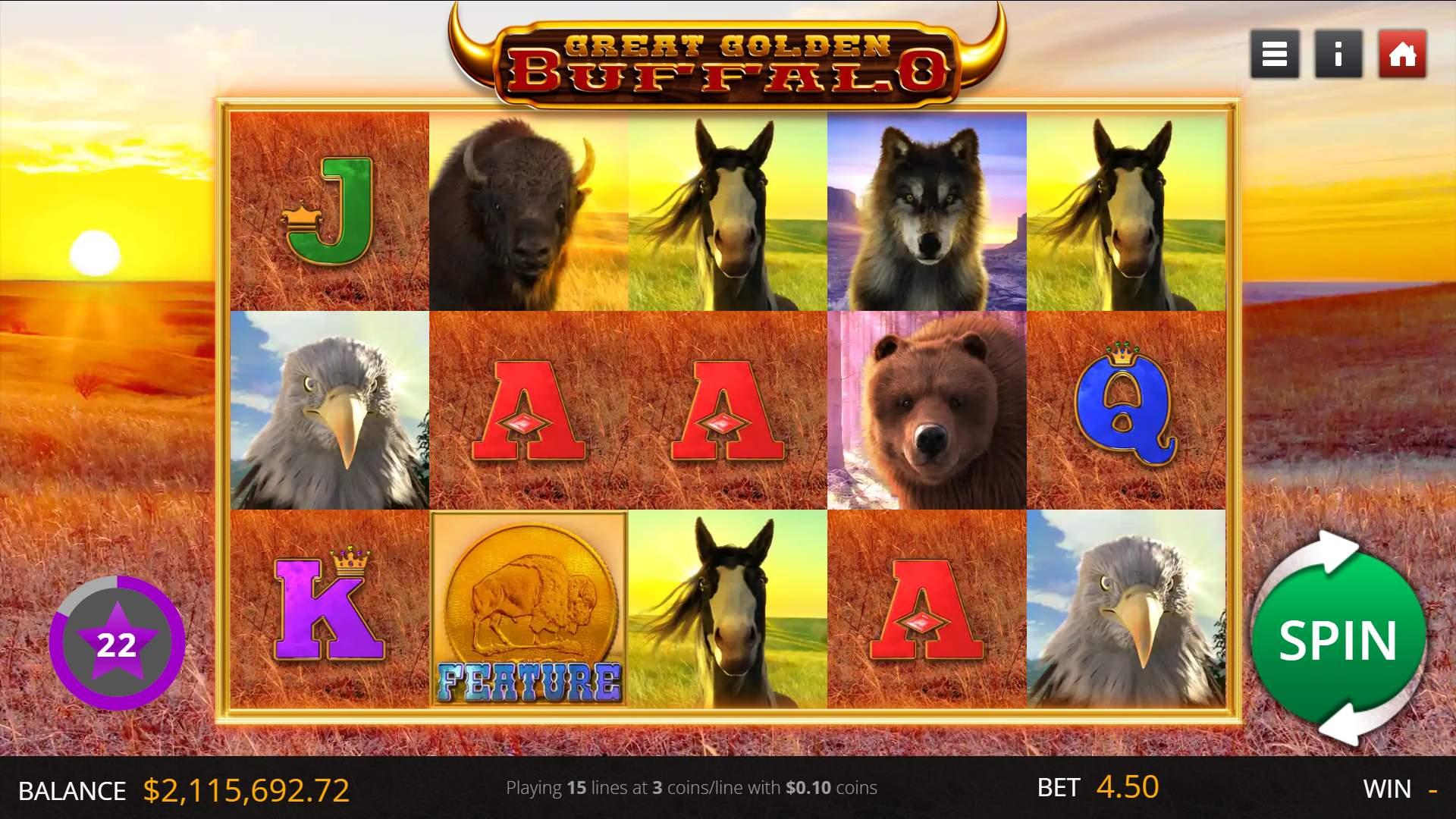 Great Golden Buffalo game