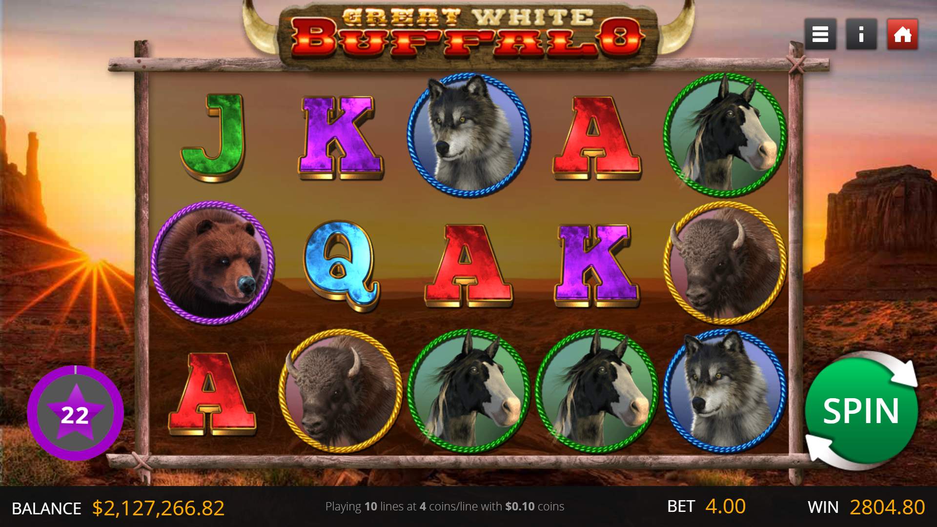 Great White Buffalo game