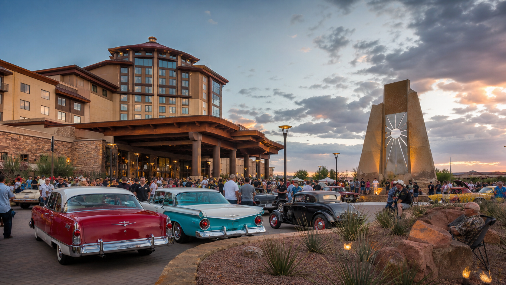 Route 66 Casino editorial illustration