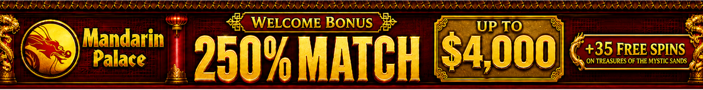 Mandarin Palace welcome bonus offer