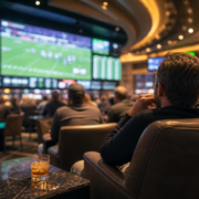 Las Vegas sports betting editorial news image