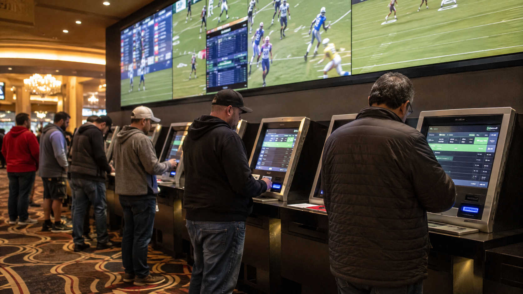 Editorial illustration of casino game technology showcased at G2E 2026 in Las Vegas