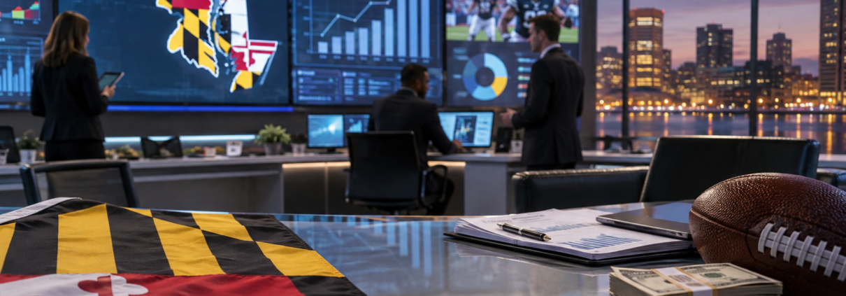 Editorial illustration for Maryland Sports Betting Revenue Reaches $9.1 Million for September