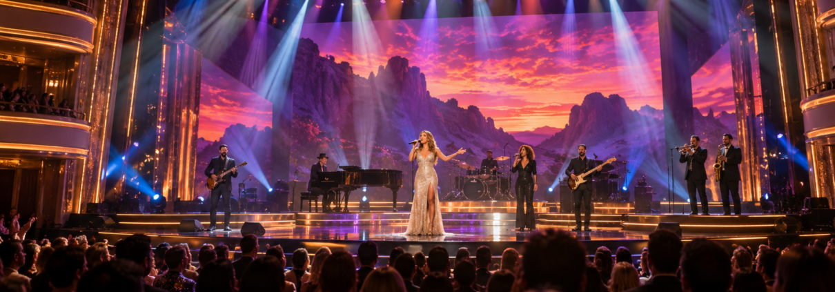 Editorial illustration for Vegas Music News: Caesars Palace Adds Mötley Crüe and J.Lo Programming
